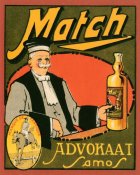 Vintage Booze Labels - Match Advokaat Samos