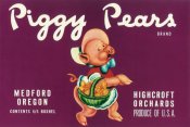 Retrolabel - Piggy Pears Crate Label