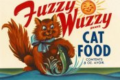 Retrolabel - Fuzzy Wuzzy Brand Cat Food