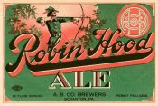 Vintage Booze Labels - Robin Hood Ale