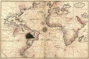 Joan Oliva - Portolan World Map