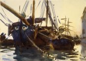 John Singer Sargent - Venetian Boats, ca. 1903-1908
