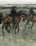 Edgar Degas - Race Horses (center)