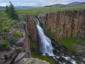 Tim Fitzharris - North Clear Creek Waterfall cascading down cliff, Colorado