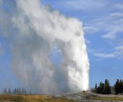 Tim Fitzharris - Old Faithful geyser spouting, Yellowstone National Park, Wyoming