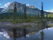 Tim Fitzharris - Michael Peak reflection, Emerald Lake, Yoho National Park, British Columbia, Canada