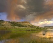 Tim Fitzharris - Thunderstorm with lightning strike over Curecanti National Recreational Area, Colorado