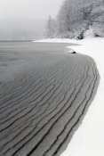 Scott Leslie - Pleated ice along lake shore in winter, Nova Scotia, Canada