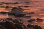 Christian Ziegler - Morning sun reflecting in rocky water, Jasmund National Park, Ruegen, Germany