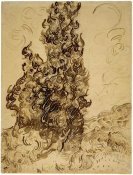 Vincent van Gogh - Cypresses (Les Cyprès), June 1889