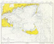 NOAA Historical Map and Chart Collection - Nautical Chart - Nantucket Sound and Approaches ca. 1973