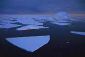 Tui De Roy - Broken fast ice under midnight sun, Edward VIII Bay, east Antarctica