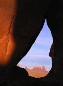 Tim Fitzharris - Teardrop Arch with buttes in distance, Monument Valley, Arizona