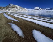 Harley Betts - Snow patterns near Blue Lake, Mount Tongariro, Tongariro NP, New Zealand