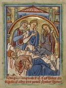 Unknown 12th Century English Illuminator - The Suicide of Herod