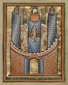 Unknown 12th Century English Illuminator - Egypt; The Fall of Pagan Idols