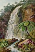 Ernst Haeckel - Wasserfall von Tjiburrum Am Vulkan Pangerango in Java