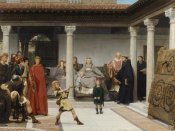 Sir Lawrence Alma-Tadema - The Education of the Children of Clovis, 1861