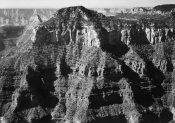 Ansel Adams - Close-in view taken from opposite of cliff formation, high horizon, Grand Canyon National Park, Arizona, 1941