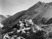 Ansel Adams - Peak near Rac Lake, Kings River Canyon, proposed as a national park, California, 1936