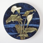Unknown 19th Century American Artisan - Charger - Calla Lily Pattern
