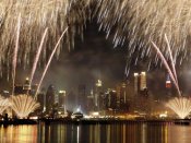 Michel Setboun - Fireworks on Manhattan, NYC