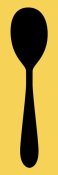 BG.Studio - Mealtime: Black on Yellow - Spoon