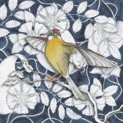 Elyse DeNeige - Arts and Crafts Bird Indigo IV