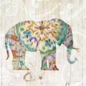 Danhui Nai - Boho Paisley Elephant I