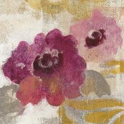 Silvia Vassileva - Elegant Fresco Floral Gold Flower II