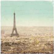 Sue Schlabach - Eiffel Landscape Letter Blue II