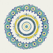 Kathrine Lovell - Lakai Circle II Blue and Yellow