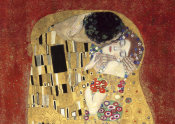Gustav Klimt - The Kiss, detail (Red variation)