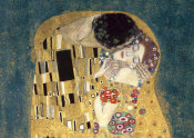 Gustav Klimt - The Kiss, detail (Blue variation)