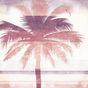 Michael Mullan - Beachscape Palms II Pink Purple