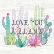 Mary Urban - Lovely Llamas Cactus Love