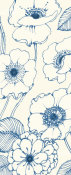Wild Apple Portfolio - Pen and Ink Flowers on cream Panel II