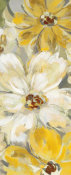 Silvia Vassileva - Scattered Spring Petals Yellow Gray Panel