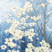 James Wiens - Dogwood Blossoms I Indigo