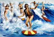 Mort Kunstler - The Hell Surfers