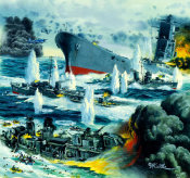 Mort Kunstler - Harm's Way: Sinking of the Yamato