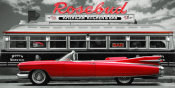 Gasoline Images - Vintage Beauty and Diner (Red)
