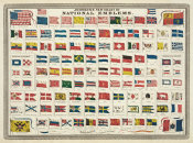 A.J. Johnson - Johnson's New chart of National Emblems, 1868