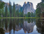 Tim Fitzharris - Granite peaks reflected in river, Yosemite Valley, Yosemite National Park, California