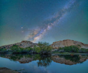 Tim Fitzharris - Milky Way, Barker Pond Trail, Joshua Tree National Park, California