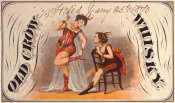 Unknown 19th Century American Printer - Old Crow Whiskey Label, 1870