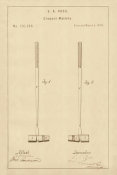 Department of the Interior. Patent Office. - Vintage Patent Illustrations: Croquet Mallets, 1873