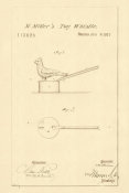 Department of the Interior. Patent Office. - Vintage Patent Illustrations: Toy Whistle, 1871