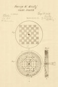 Department of the Interior. Patent Office. - Vintage Patent Illustrations: Game-Board, 1871