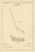 Department of the Interior. Patent Office. - Vintage Patent Illustrations: Hockey Stick, 1901